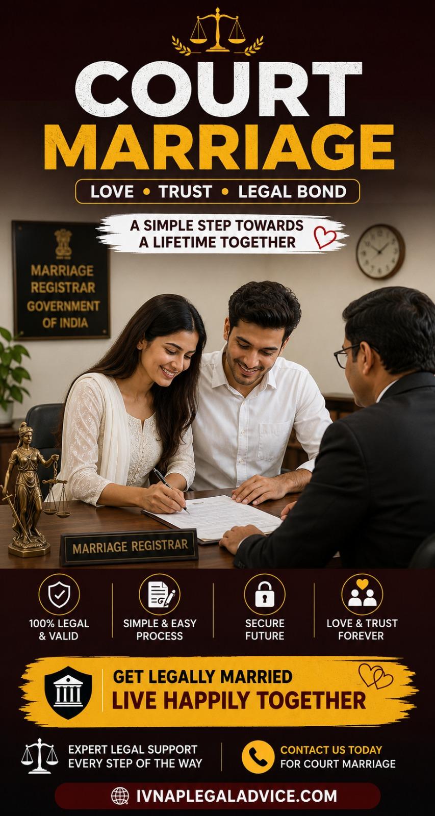 2026 में हिन्दू मैरिज एक्ट के अनुसार कोर्ट मैरिज कैसे कर सकते है और क्या-क्या दस्तावेज़ की जरूरत पड़ती है?