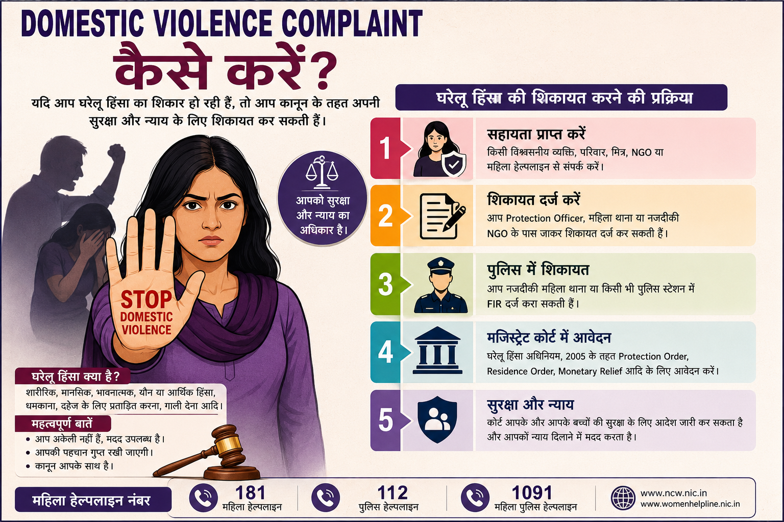 Domestic violence complaint kaise kare?