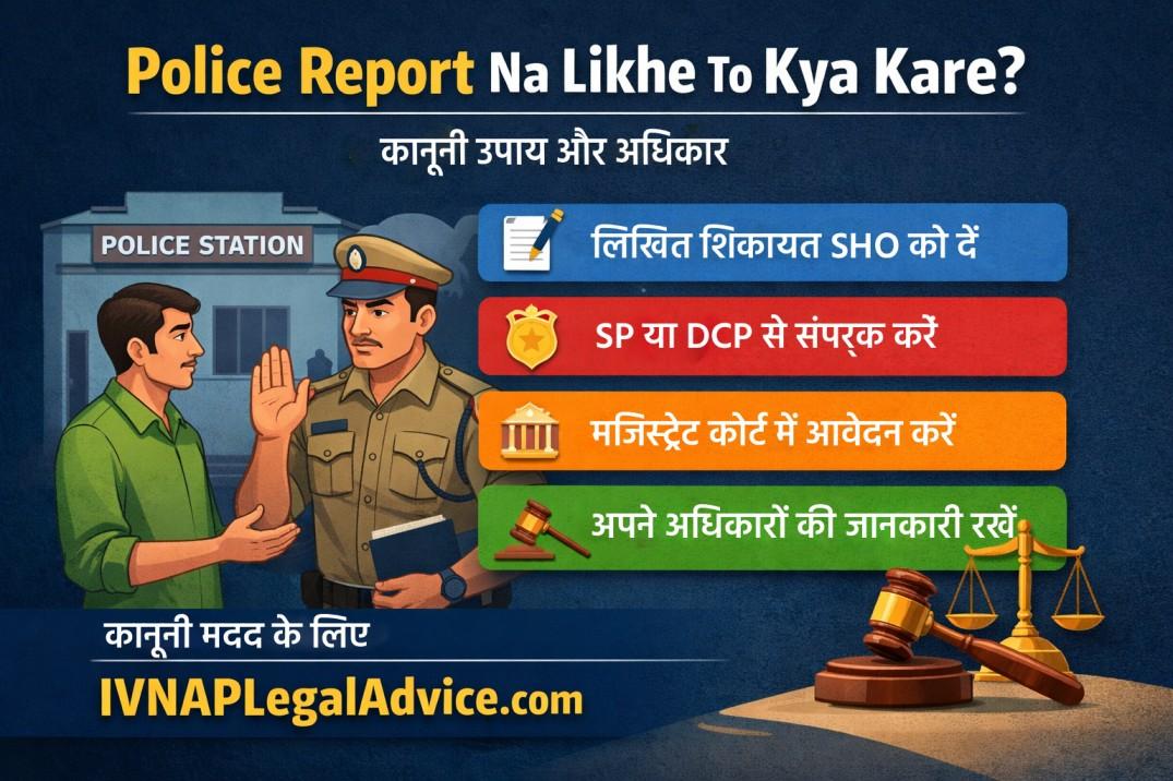 Police report na likhe to kya kare? | Ivnap Legal Advice